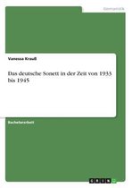 Das deutsche Sonett in der Zeit von 1933 bis 1945