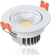 LED COB INBOUWPSPOT Adjustable 5w 6000k Wit
