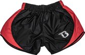 Booster Kickboks Short Retro Hybrid Zwart/Rood Medium