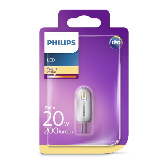 Inloggegevens Netjes binair Philips LED lamp - G4 - 2W - 200Lm - capsule | bol.com