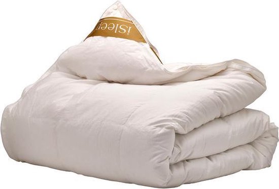 iSleep Gold Donzen 4-Seizoenen Dekbed - 100% Ganzendons - Eenpersoons - 140x200 cm - Wit