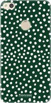 FOONCASE Huawei P8 Lite 2017 hoesje TPU Soft Case - Back Cover - POLKA COLLECTION / Stipjes / Stippen / Groen