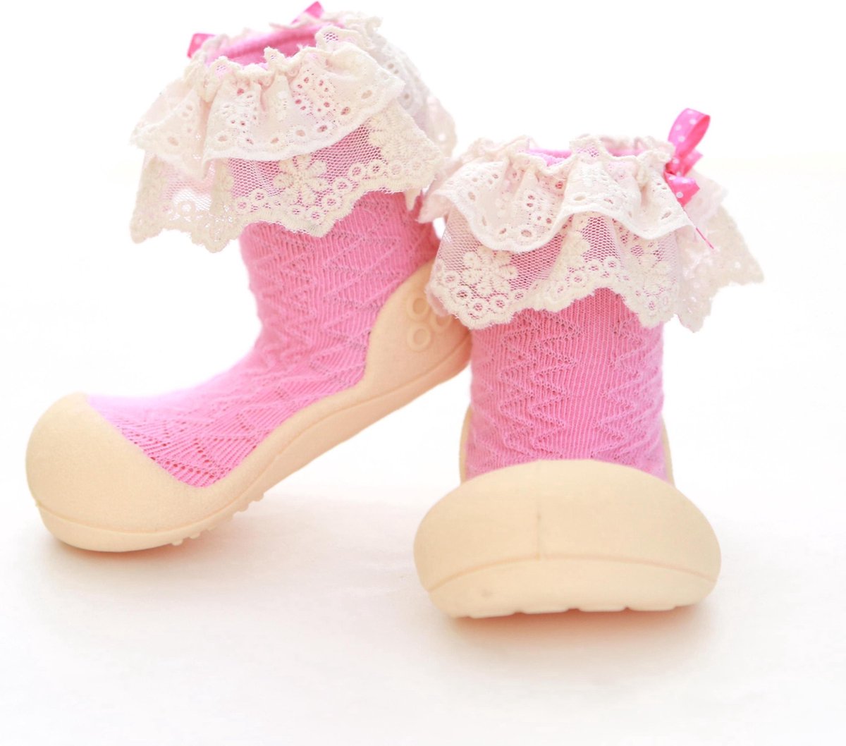 Attipas Lady roze babyschoenen sloffen maat