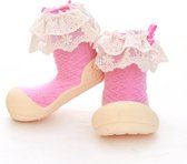 Chaussures bébé femme rose, chaussons taille 22,5