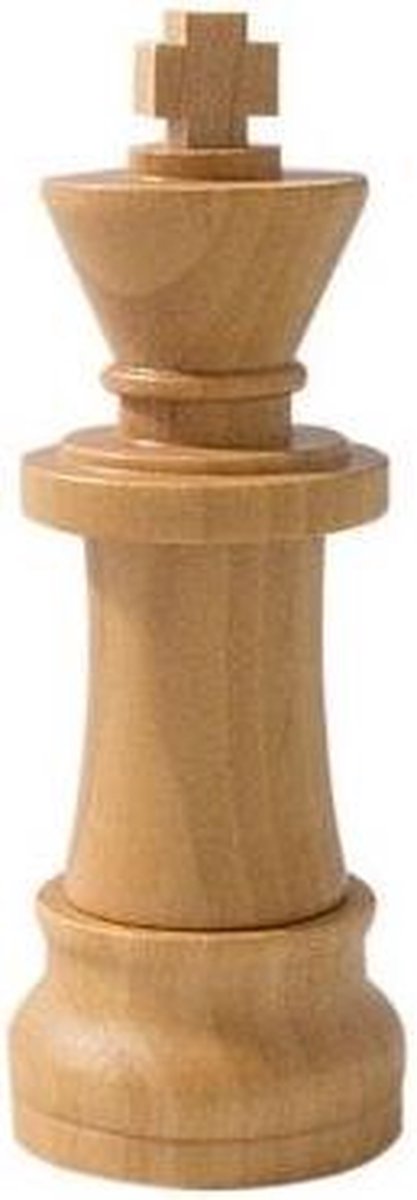 Ulticool USB-stick Schaakstuk Koning - 32 GB - Hout - Schaken - Bruin