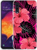 Galaxy A50 Hoesje Tropical Flowers - Designed by Cazy