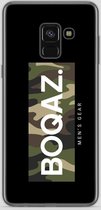 BOQAZ. Samsung Galaxy A8 2018 hoesje - Labelized Collection - Camouflage print BOQAZ