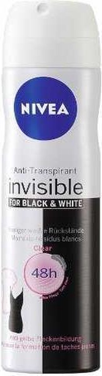 Goedkoopste Nivea Deodorant Deospray - Invisible Black & White 150ml