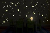 Glow in the dark muurstickers Space - 70st