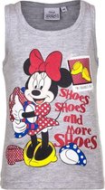 Mouwloos Minnie Mouse t-shirt grijs 98