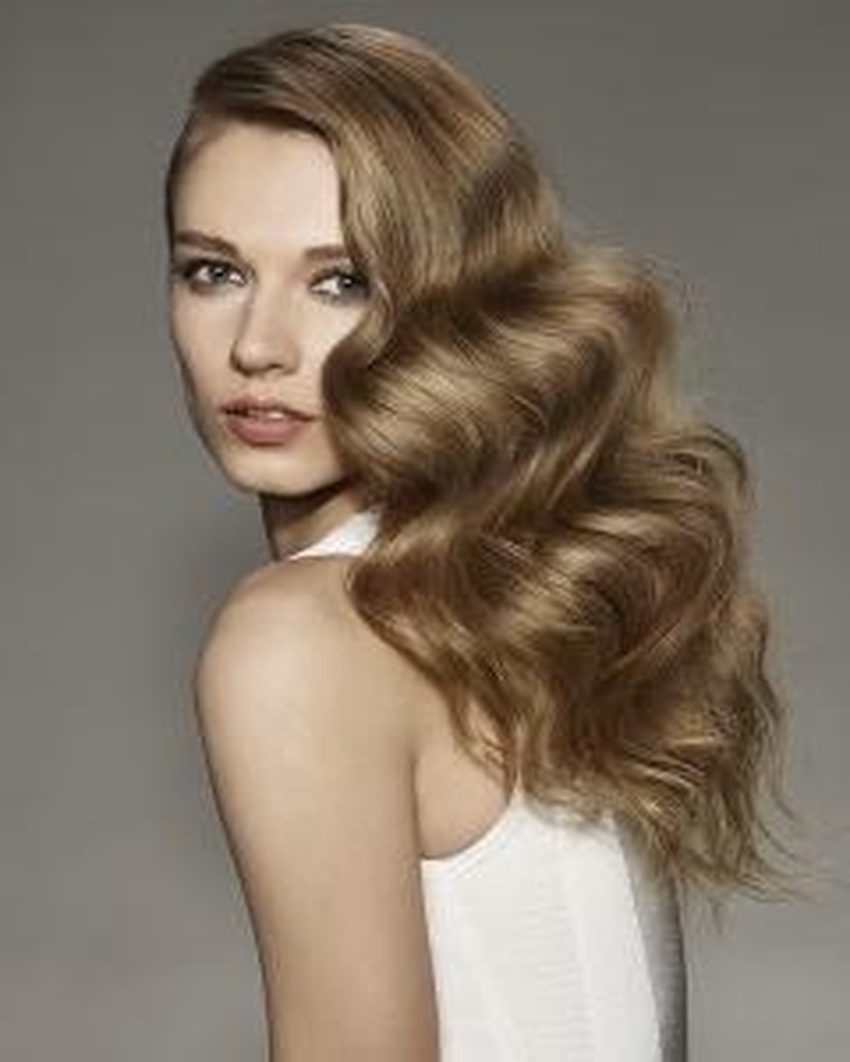 Balmain Hair Dress , 55 cm. 100 % ECHT HAAR , kleur AMSTERDAM, een mooie mix van blonde tinten.