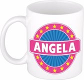 Angela naam koffie mok / beker 300 ml - namen mokken