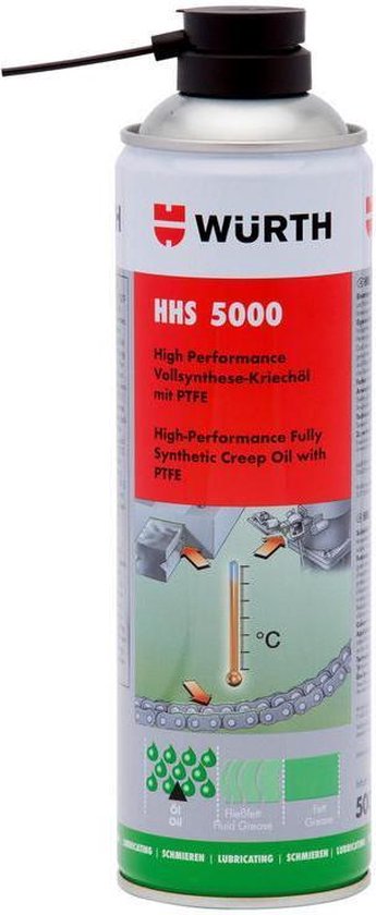 Wurth HHS5000 Huile lubrifiante PTFE 500ml | bol.com