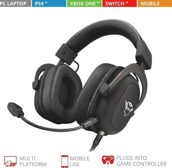 Trust GXT 414 Zamak - Bedrade Gaming Headset - Geschikt voor Playstation - Zwart - Trust
