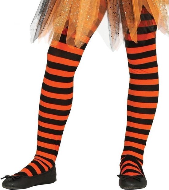 Witch Dress Up Accessories Collant culotte noir / orange pour fille |  bol.com