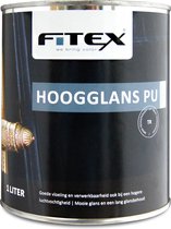 Fitex-Hoogglans PU-Ral 9005 Gitzwart 1 liter