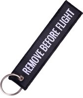 Sleutelhanger 'Remove before Flight' (zwart)