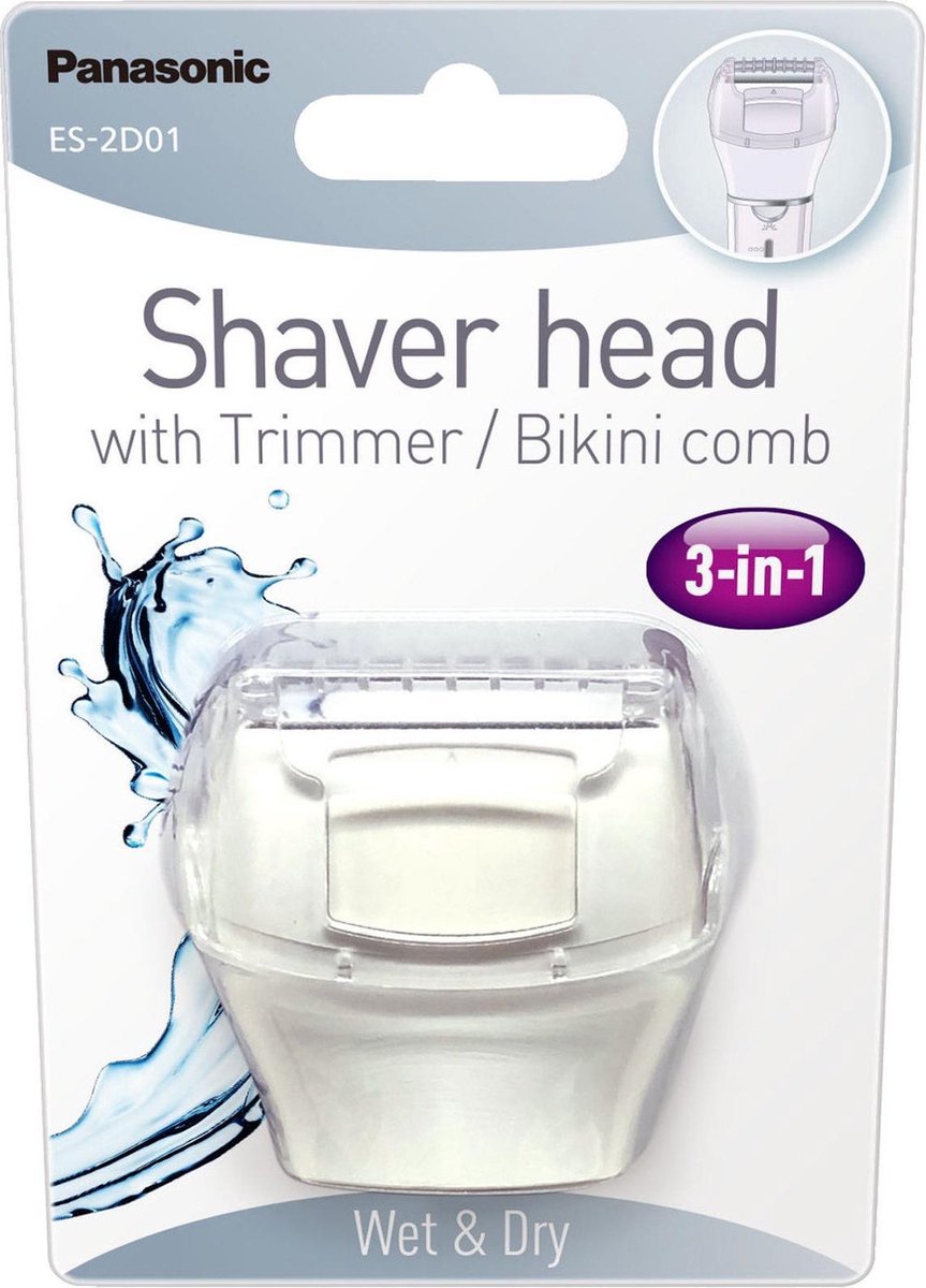 Panasonic ES-2D01-W503 3in1 Trimmer-Bikini Opzetstuk Wit