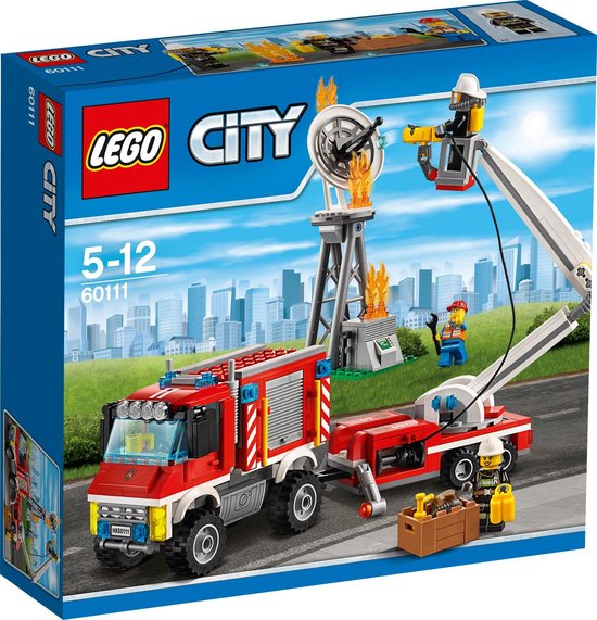 buffet gordijn natuurpark LEGO City Brandweer Hulpvoertuig - 60111 | bol.com
