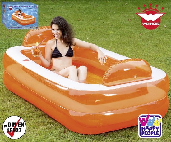 bodem opblaas zwembad glad