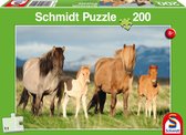 Kinderpuzzel 200 stukjes - Paardenfamilie - SCHMIDT EN SPIELE