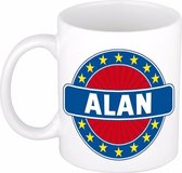 Alan naam koffie mok / beker 300 ml  - namen mokken