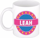 Leah naam koffie mok / beker 300 ml - namen mokken