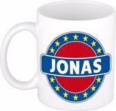 Jonas naam koffie mok / beker 300 ml  - namen mokken