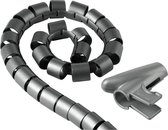 Hama Kabelbundel-slang, 1,5 m, 30 mm, zilver