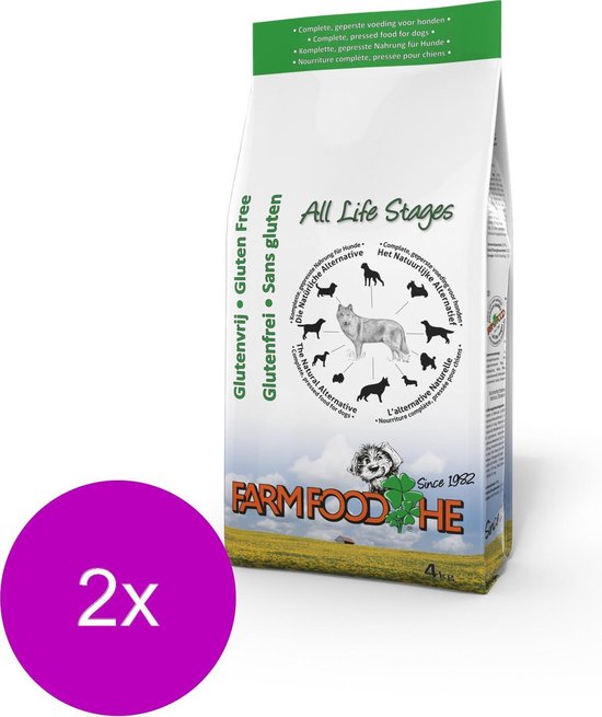 Farm Food Glutenvrij Standaard Rund - Hondenvoer - 2 x 4 kg | bol.com