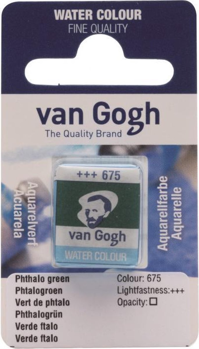 van Gogh water colour napje Phthalo Green (675)