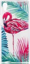 Sony Xperia XA1 - hoes, cover, case - TPU - Flamingo