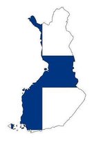 Flag of Finland Overlaid on the Finnish Map Journal