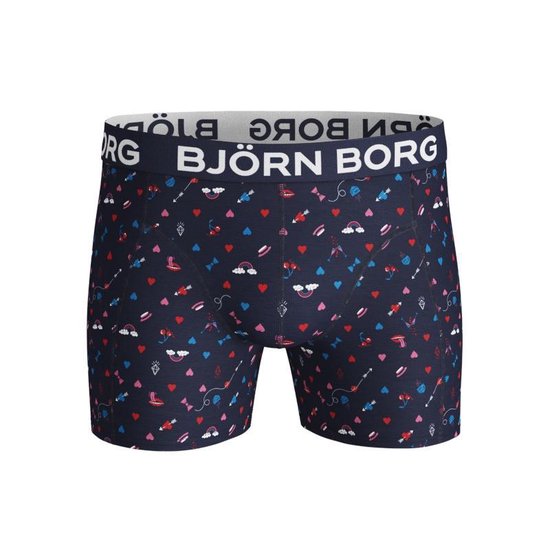 Bjorn Borg - Heren - 2-Pack Valentine Boxershorts - Blauw - XL | bol.com