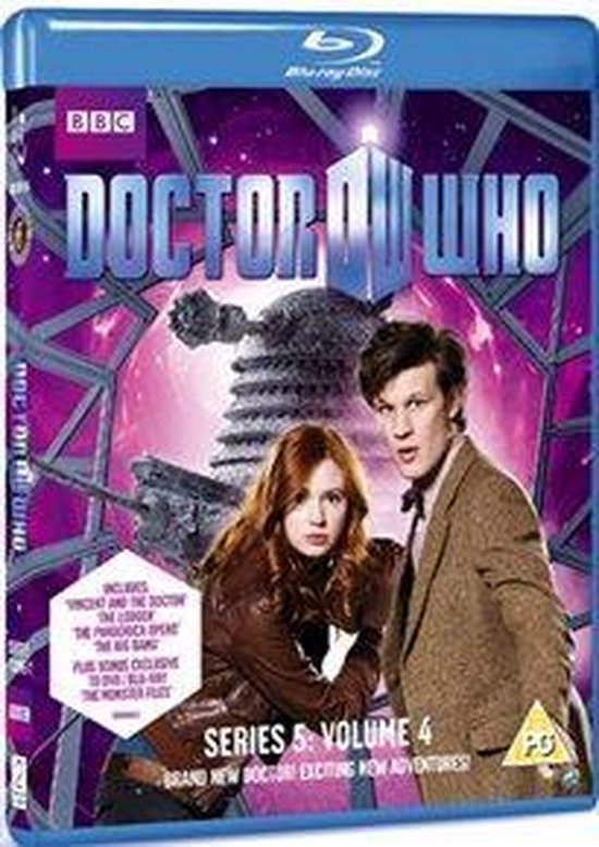 Doctor Who Serie 5, Volume 4 Blu-ray hoes met de Eleventh Doctor en Amy Pond voor een Dalek.