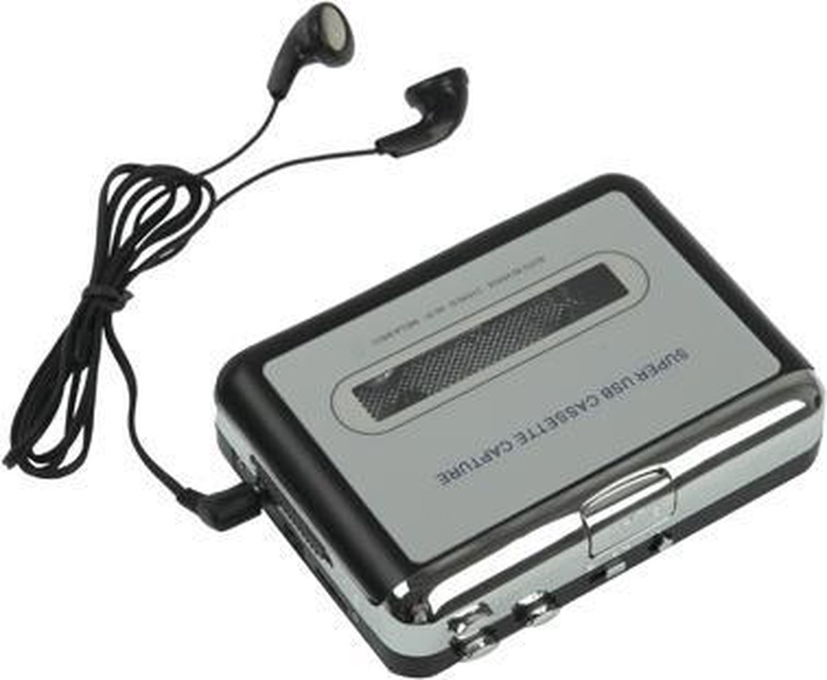 USB Cassette Naar MP3 Converter Capture, Portable Digital Tape Player Captures Stereo Audio Cassette Tape To Pc Switcher Met Hoofdtelefoon 673112131