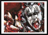 Gene Simmons schilderij (Reproductie) 71x51cm