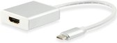 Equip 133452 tussenstuk voor kabels USB Type C HDMI Wit