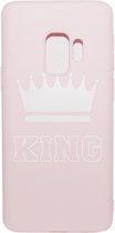 ADEL Siliconen Back Cover Softcase Hoesje Geschikt voor Samsung Galaxy S9 - King Roze