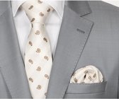 KP-184 stropdas en pochet van zijde