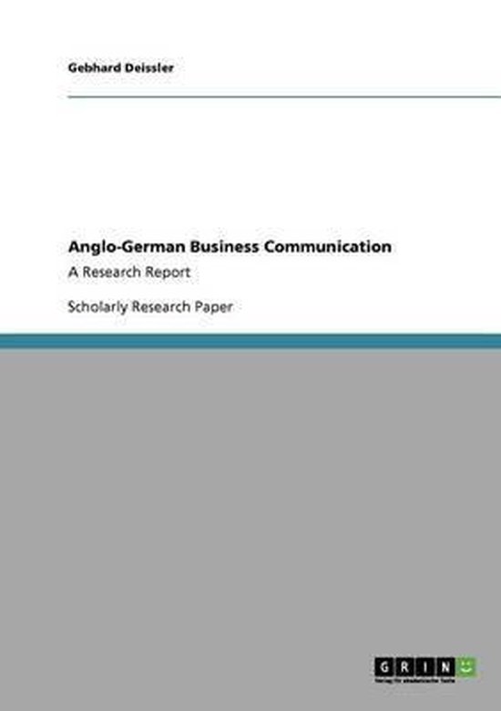 Anglo-German Business Communication