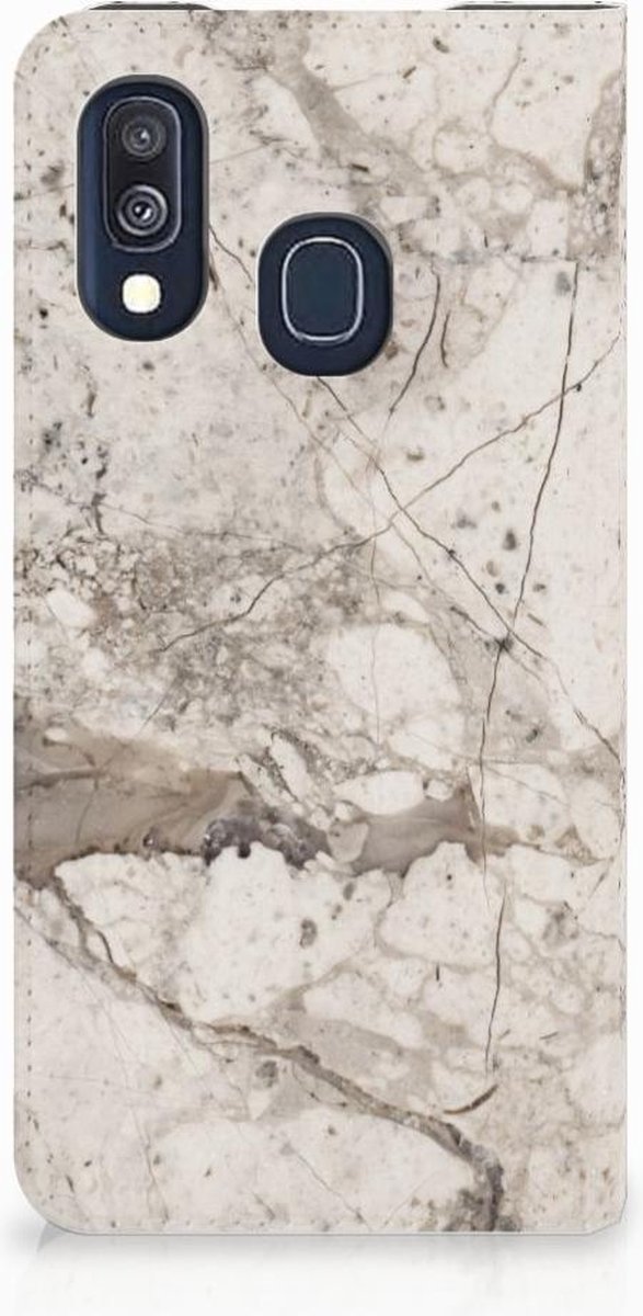 Samsung Galaxy A40 Standcase Marmer Beige