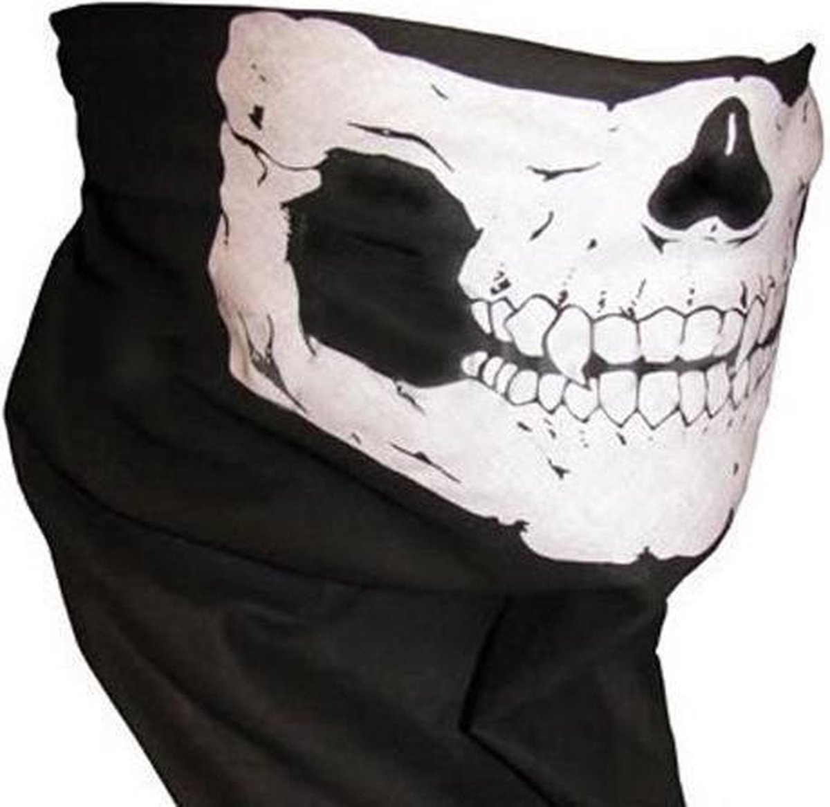 deksel Mok Vertrek Fitgear Skull Mask Unisex - Zwart - One Size | bol.com