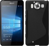 Microsoft Lumia 950 XL Silicone Case s-style hoesje Zwart