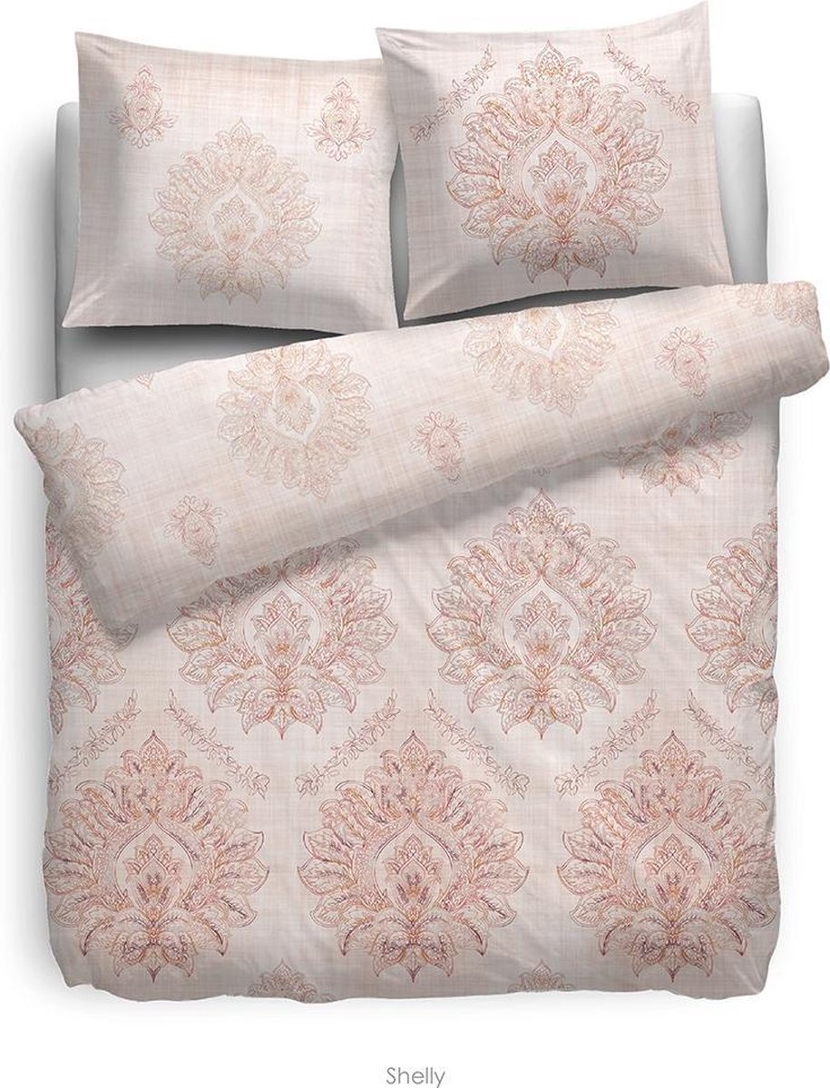 Heckettlane HNL Refined Satin Shelly Dekbedovertrek - Litsjumeaux XL - 260x200/220 cm - Multi Roze