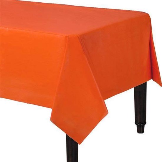 Bewonderenswaardig Arthur Verzakking Oranje Tafelkleed Plastic 274x137cm | bol.com