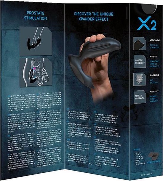 Joydivision XPANDER X2 Prostaat Massager Small - Zwart