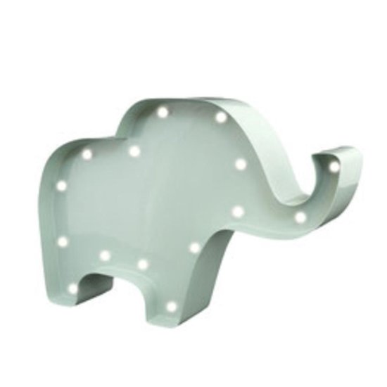 Mini Marquee-lights - Olifant - LED lampje - Grijs - H 14 cm x B 23 cm x D 5 cm van MINI — afbeelding 2