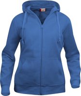 Clique Basic hoody full zip Dames Kobalt maat XS