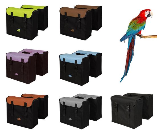 Greenlands - Dubbele Fietstas - 34 Liter - Zwart;Zilver grijs van Greenlands — afbeelding 4